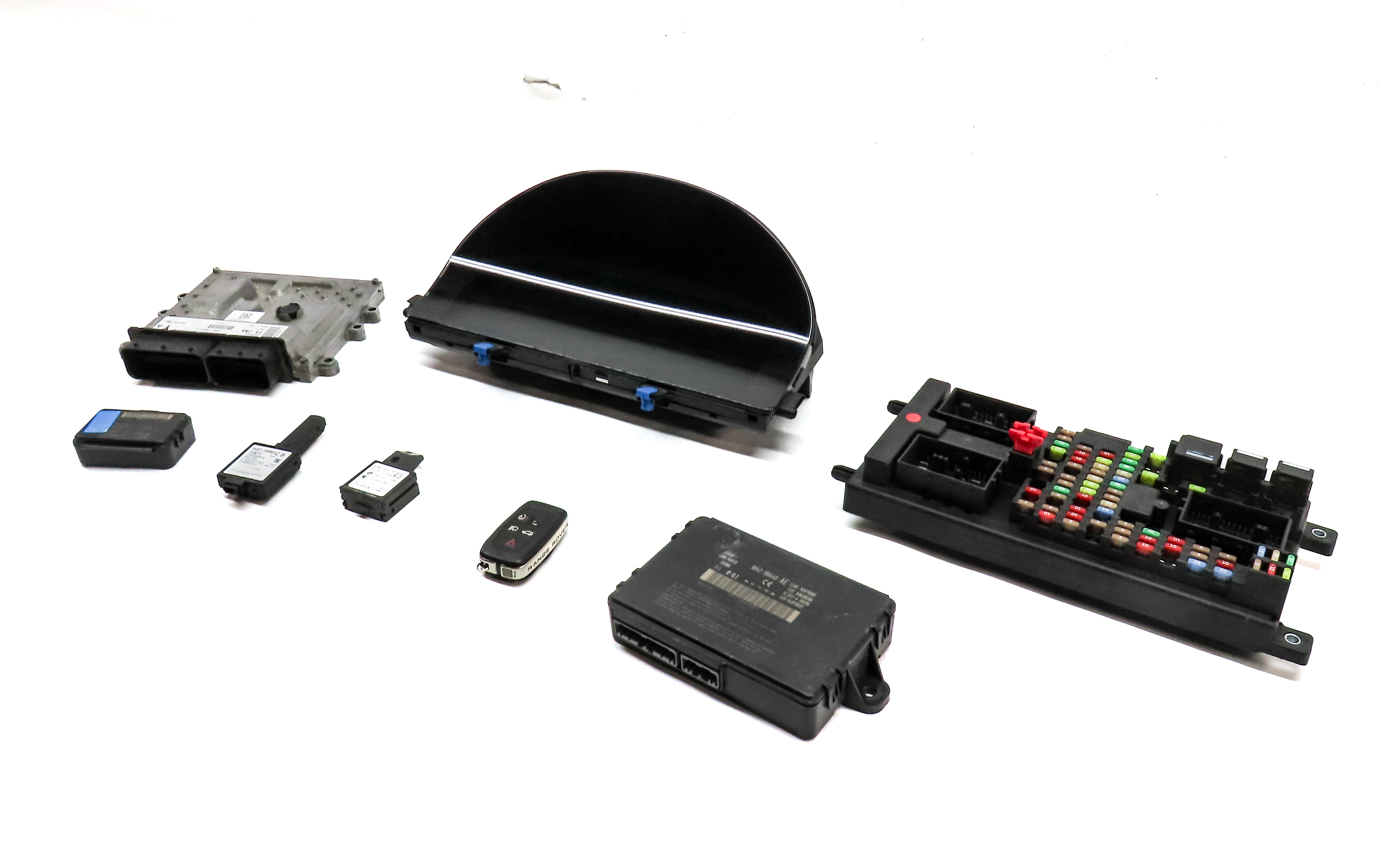 2010-2012 RANGE ROVER (L322) 5.0L SUPERCHARGED ENGINE IMMOBILIZER MODULE KEY SET — exact item pictured